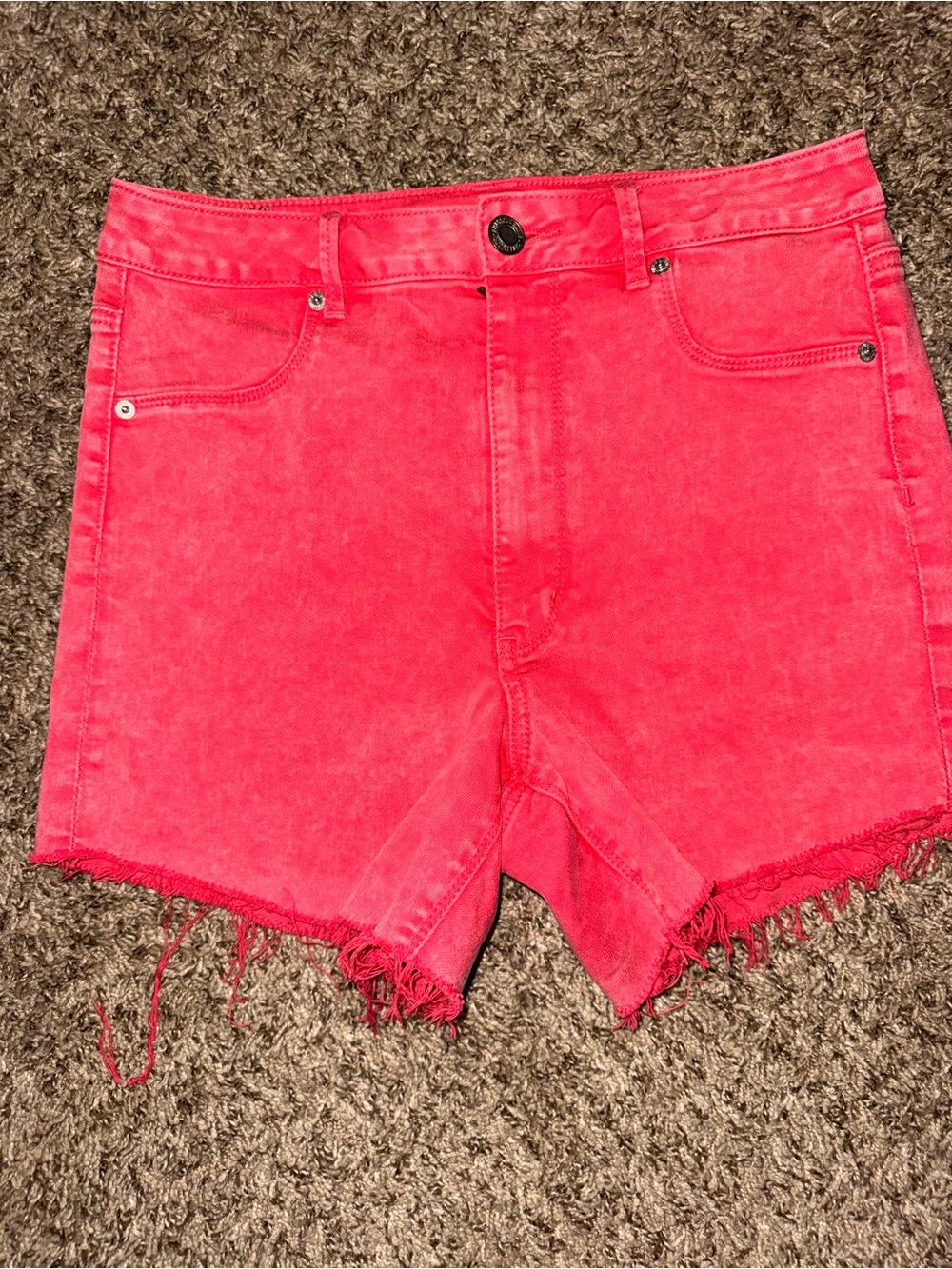 American Eagle Outfitters Hot Pink Denim Jean Shorts
